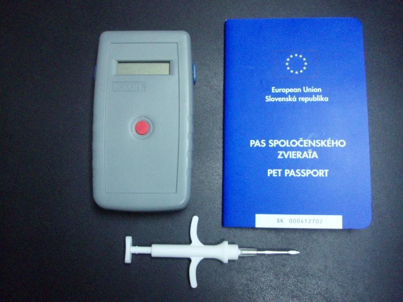 Čítacie zariadenie mikročipu, aplikátor mikročipu, Pet Passport